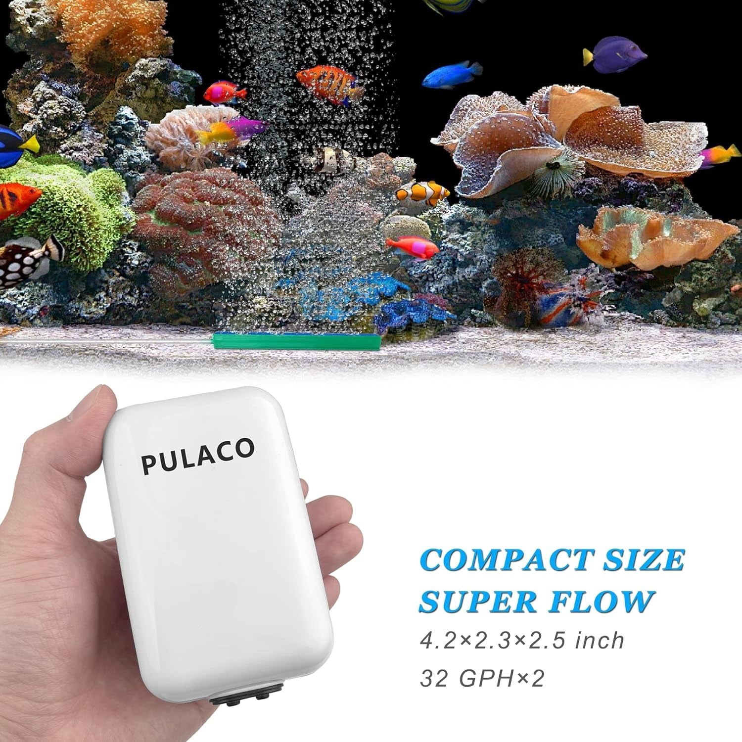 Quiet Dual Outlet Air Pump