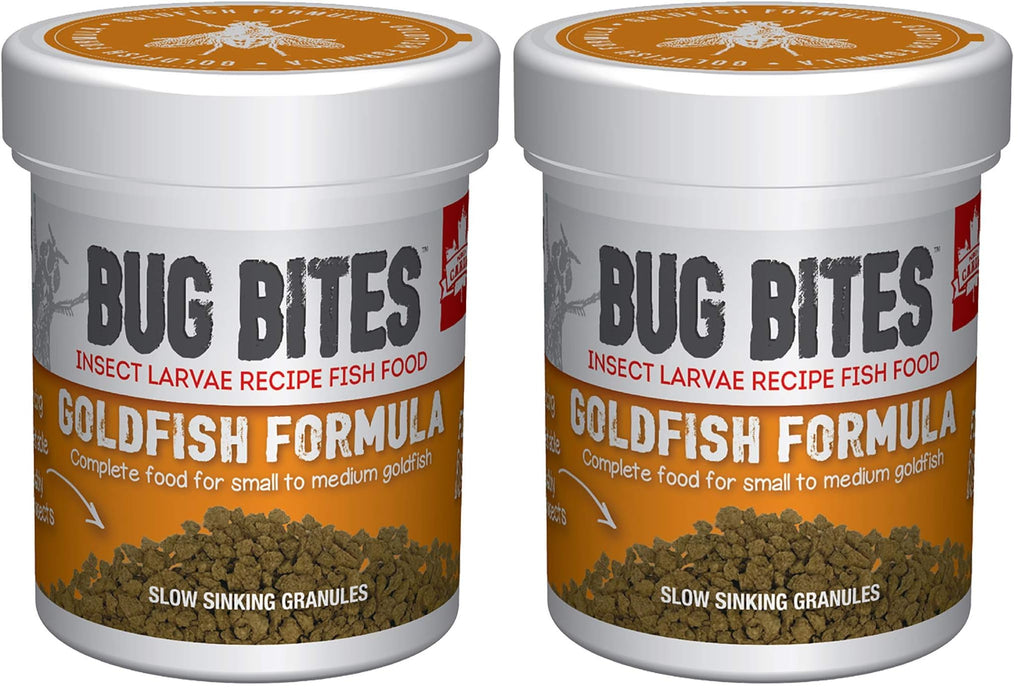 Fluval Bug Bites Goldfish Fish Food, Granules for Small to Medium Sized Fish, 1.6 oz., A6583
