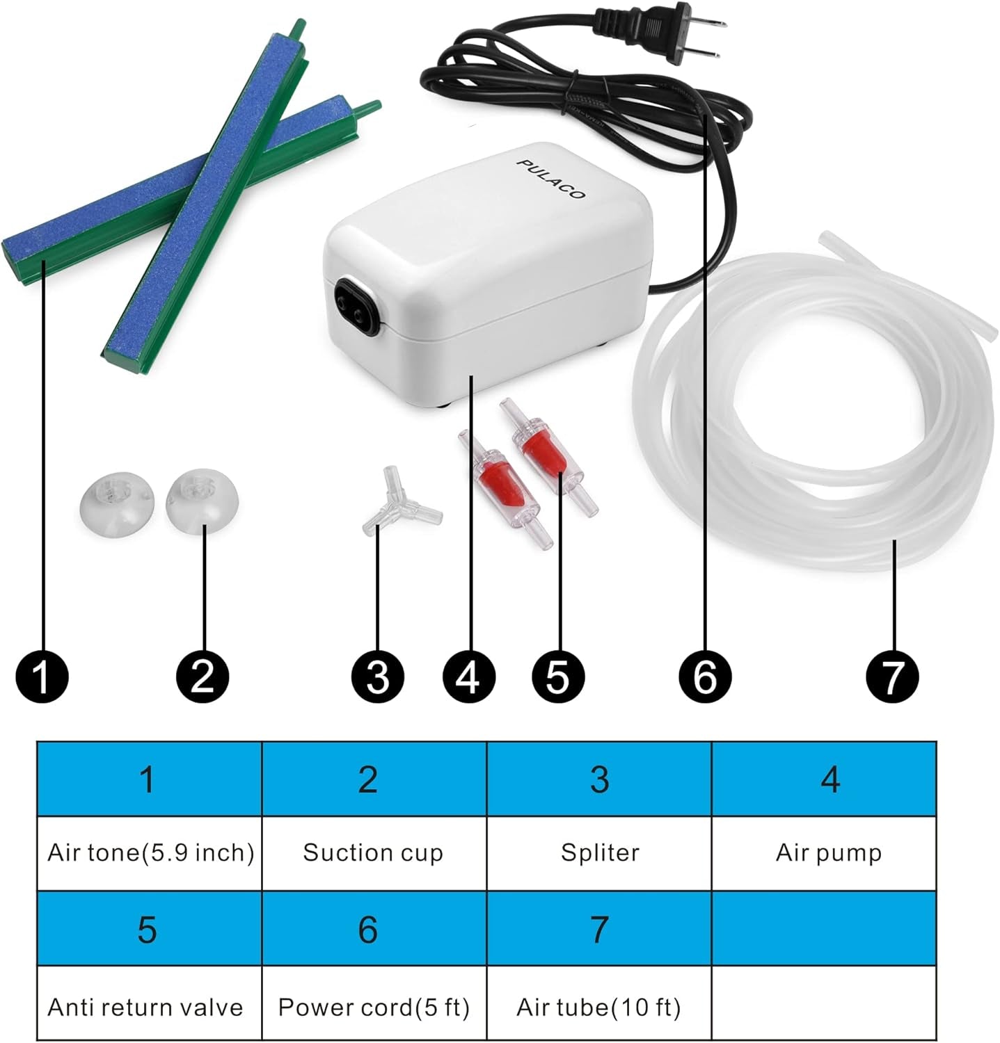 Quiet Dual Outlet Air Pump