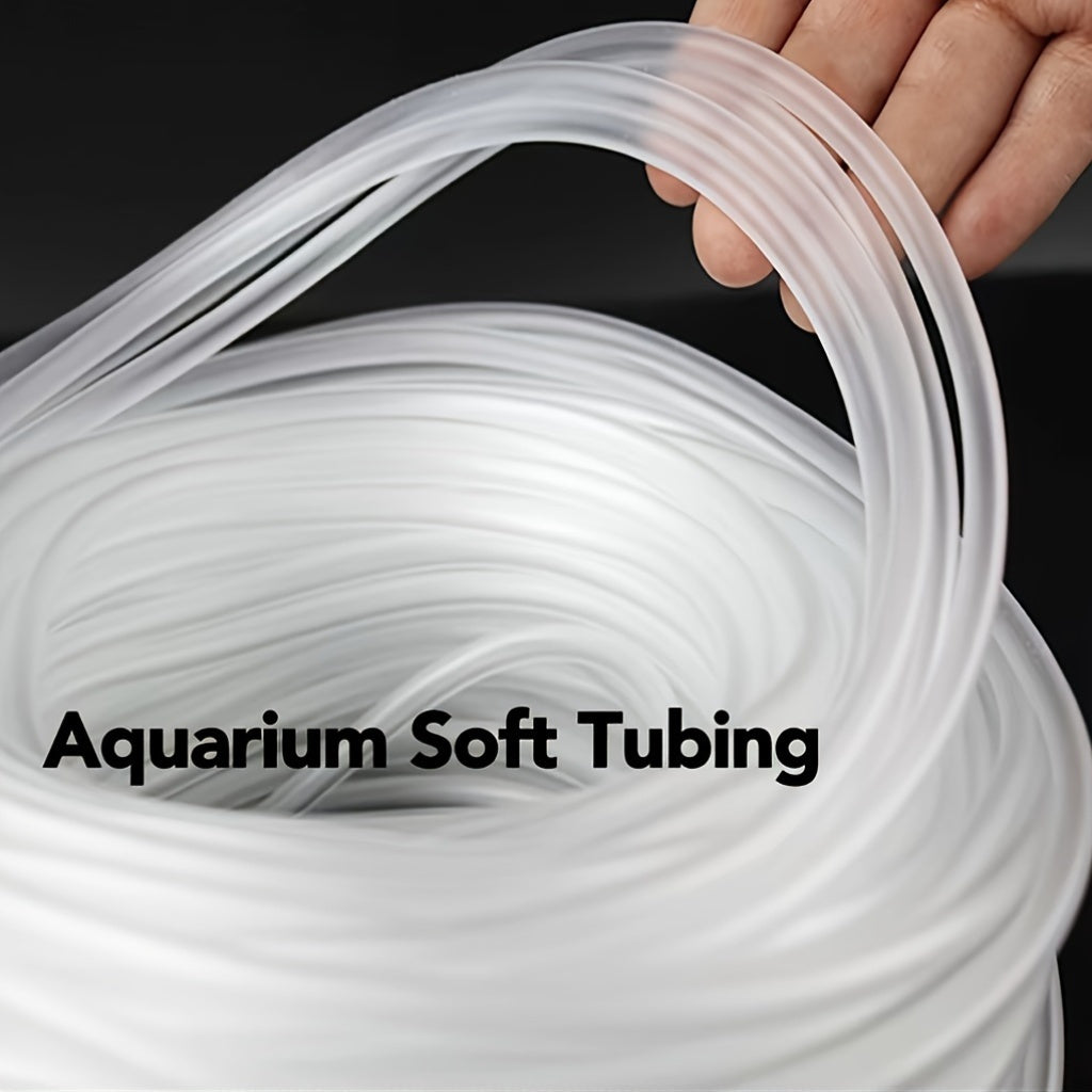 10ft/30ft Aquarium Soft Tubing - Translucent Airline Tubing for Fish Tank, Durable Plastic, No Battery Needed, Easy Installation, Ideal for Freshwater & Saltwater Aquariums, Transparent Tubing, Flexible Tubing