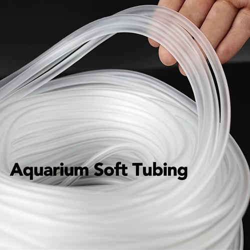 10ft/30ft Aquarium Soft Tubing - Translucent Airline Tubing for Fish Tank, Durable Plastic, No Battery Needed, Easy Installation, Ideal for Freshwater & Saltwater Aquariums, Transparent Tubing, Flexible Tubing